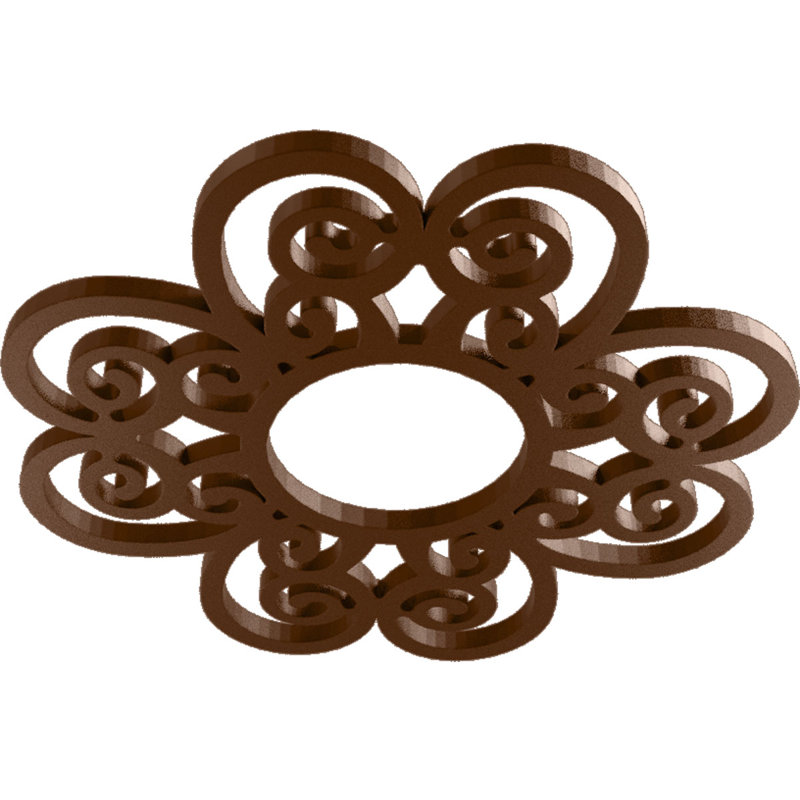 Médaillon de plafond en PVC de qualité architecturale 32 po x P 11 po x P 1 po Cohen, Cuivre, H 32 po x l 32 po x P 1 po