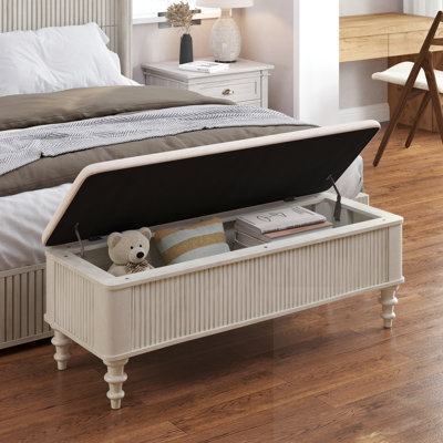 Banc de rangement rembourré
