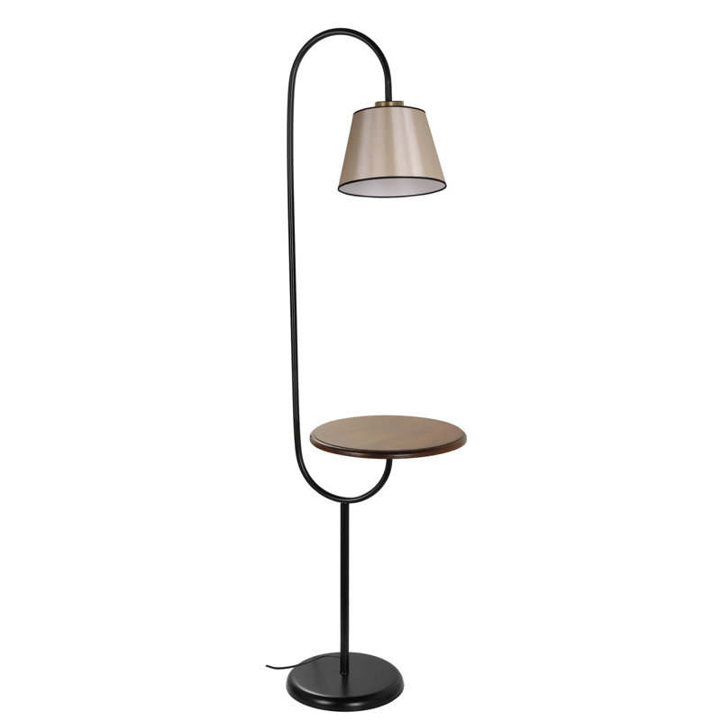 Brentley 160cm Tray Table Floor Lamp, Dark Beige