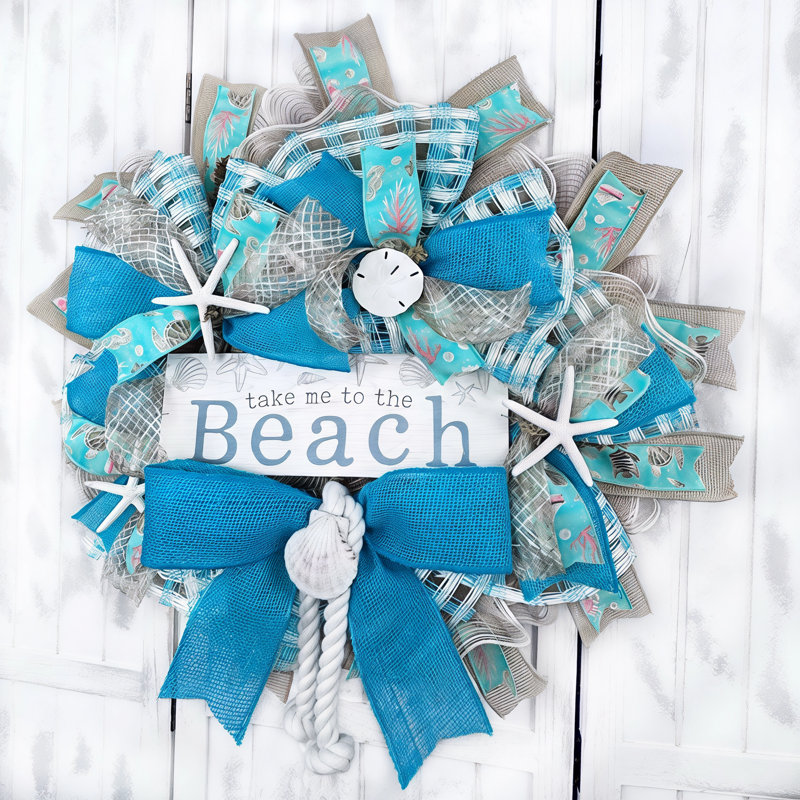 Couronne en maille 18 po Take Me to the Beach