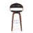 Mid-Century Modern Wooden Frame Swivel Bar Stool-1169324572