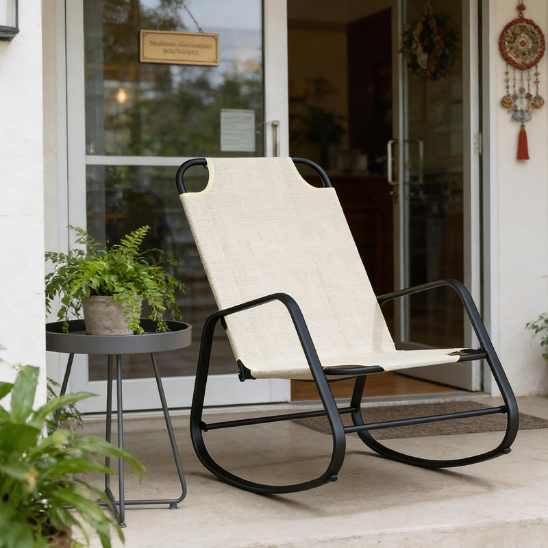 Siège relaxant, chaise berçante d'extérieur