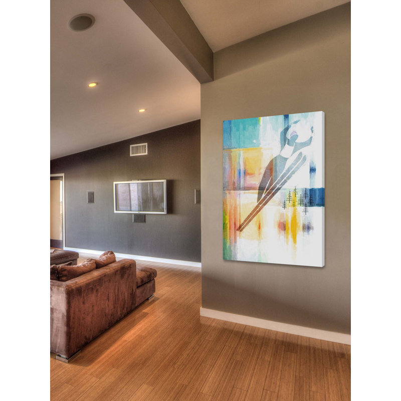 " Ski Jump ", 45" H x 30" W x 1.5" D