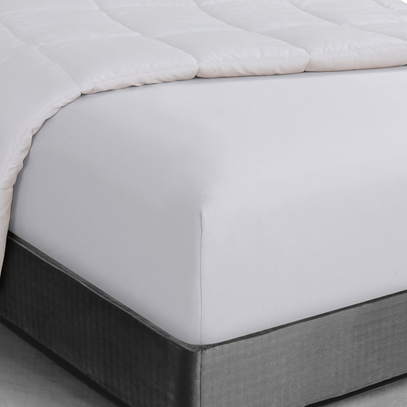 Wayfair Basics® 1800 Series Soft Microfiber Fitted Sheet, White, Full/Double Fitted Sheet