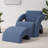 Upholstered Armchair With Ottoman-1092074555