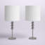 Ensemble de lampes de table chromées 28 "avec USB Fordwich