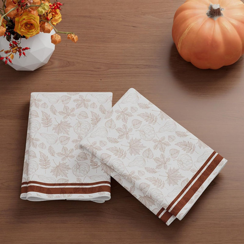 Ensemble de 2 essuie-tout d'automne 18 x 26 pouces