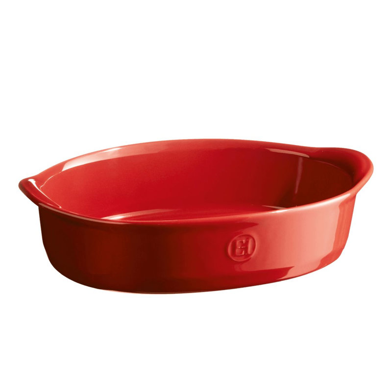 Burgundy Large Oval Baking The Right Dish, 10.6" x 6.85"