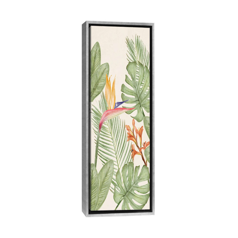 «Tropic Panel II», reproduction d'art sur toile encadrée, 72" H x 24" W, Reproduction encadrée sans passe-partout