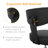 Meditation Chair Pro, Criss Cross Chair With Wheels, ADHD Chair For Adults With Adjustable Back Support, Kneeling Chair, Yoga Desk Chair, Black
