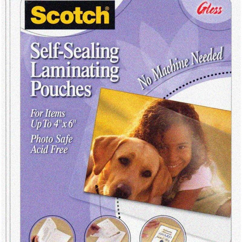 Self-Sealing Glossy Laminating Pouches (5 Pack)