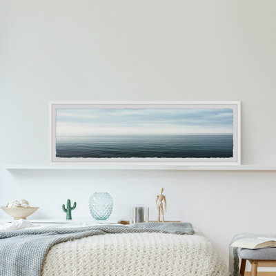 «Sea Infinity», reproduction de photo panoramique sur papier encadrée