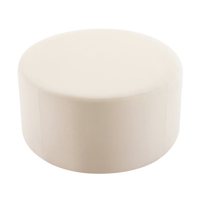 Cream Velvet For Living Area, 30"x16"x30", Foam Filled, Stylish And Practical Versatile , Fits Various Decor Styles
