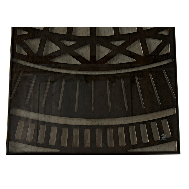 Tutankhamun 81'' W Glass Console Table