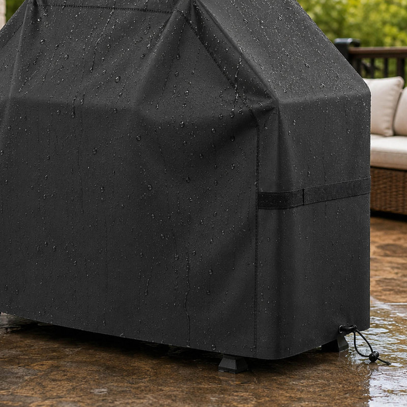 Housse de barbecue imperméable 58 pouces, housse de barbecue extérieure anti-UV avec sangles réglables