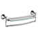 Cassidy 18 in. Glass Shelf with Towel Bar