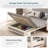 Large Foldable Convertible Sofa Bed,sofa Bed With Storage Space, Gray-788780845