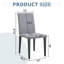 4 sièges de salle à manger gris - confortables et confortables. Look minimaliste pour une maison élégante. Dimensionné pour offrir un confort optimal. Pieds robustes en métal avec traitement contre la corrosion. Tissu respirant. Stable intégrée-905686822