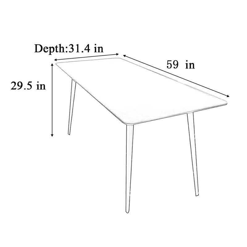 Wilsey, H 29,5 po x L 59 po x l 31,4 po