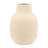 Neutral Textured 9" Ceramic Vase Contemporary Ivory Bulbous