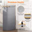 Panier à linge mince 65l avec couvercle, panier à linge étroit avec sac amovible et poignées en bambou, panier à linge mince et facile à déposer pour bac à linge pliable pour salle de bain-1576830745-1576830746