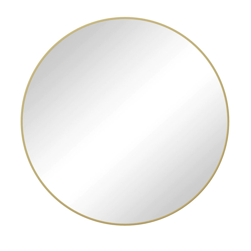 Miroir mural Miroir de salle de bain, Doré, 41,73 po x 41,73 po