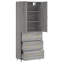 Dace Highboard 69.5x34x180 cm Engineered Wood-1016954335