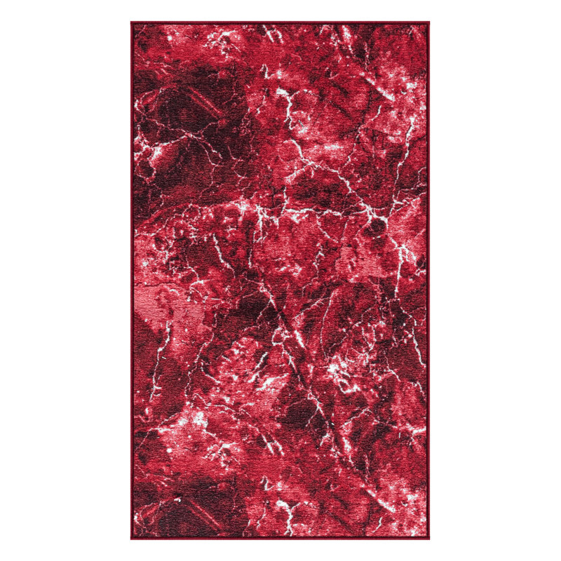 Marble Pattern Rug Solid Colour Indoor / Outdoor Area Rug, Rectangle 80 x 150 cm