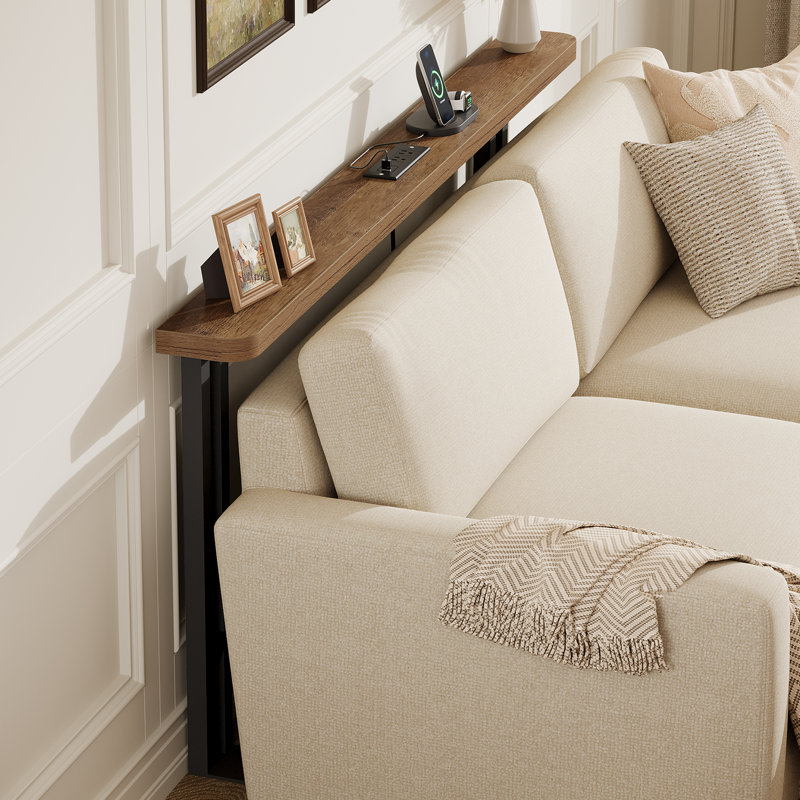 70.9'' Skinny Console Table with USB Port and Charging
