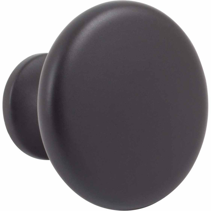 Telluride 1.5" Diameter Round Knob, Matte Black