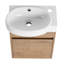 Soft Close Doors Bathroom Vanity With Sink And Storage Rack,16 Inch  For Small Bathroom-1914884298