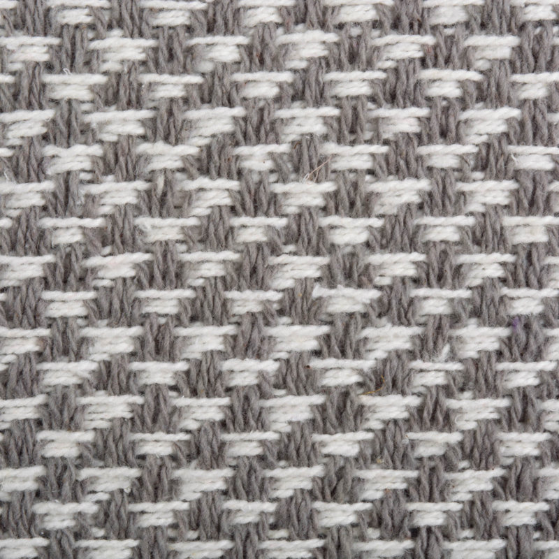 Anoka Geometric 100% Cotton Table Runner, Gray