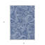Tapis intérieur / extérieur lavable à motif cachemire bleu marine et denim 3 pi x 5 pi HomeRoots