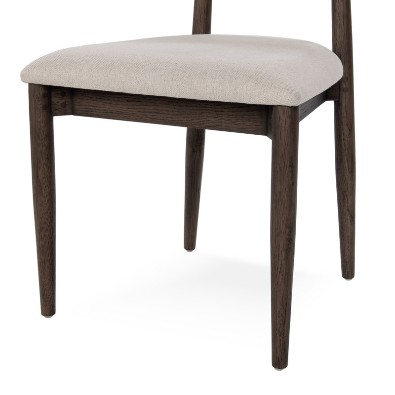 Tiber Upholstered Dining Chair, Toasted Brown