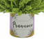 Heather Arrangement In A Glass Vase With French Label