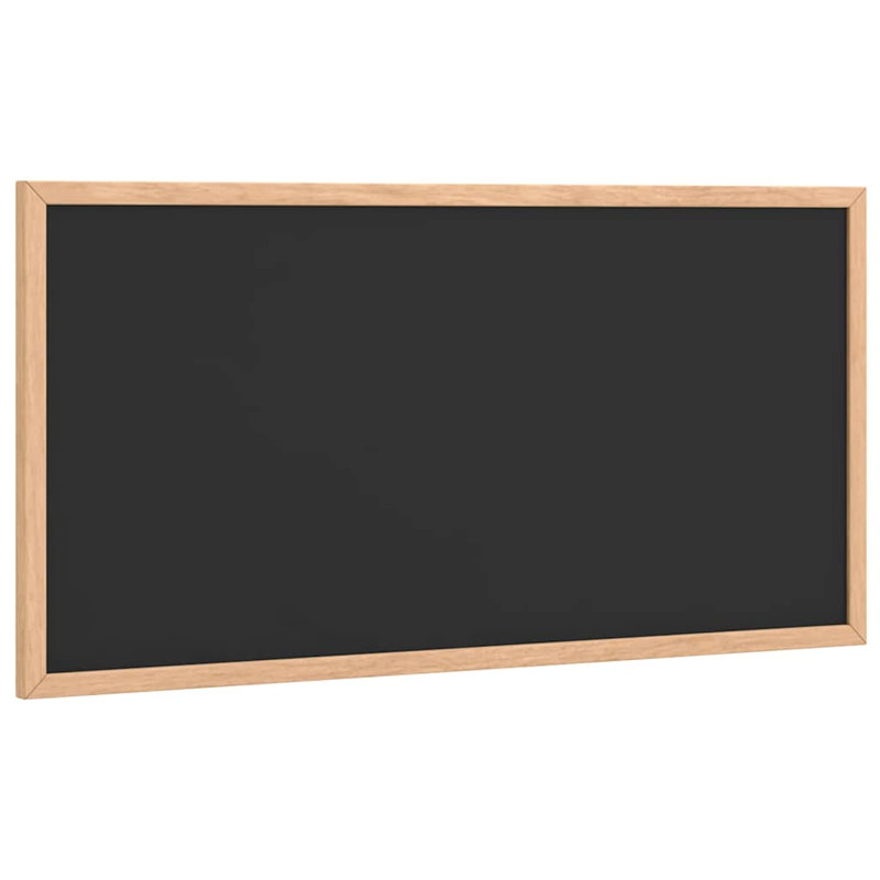 Chalkboard With Solid Pine Wood Frame Black, 30cm H x 60cm W x 1.4cm D