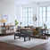 Rundell Pomona 4-Piece Living Room Set - Includes 42 in. W Lift Top Coffee Table, Sofa/TV Console Table, Two End Tables with Storage Shelves, Solid Pine with Solid Wood Finish, Rustic Industrial Style