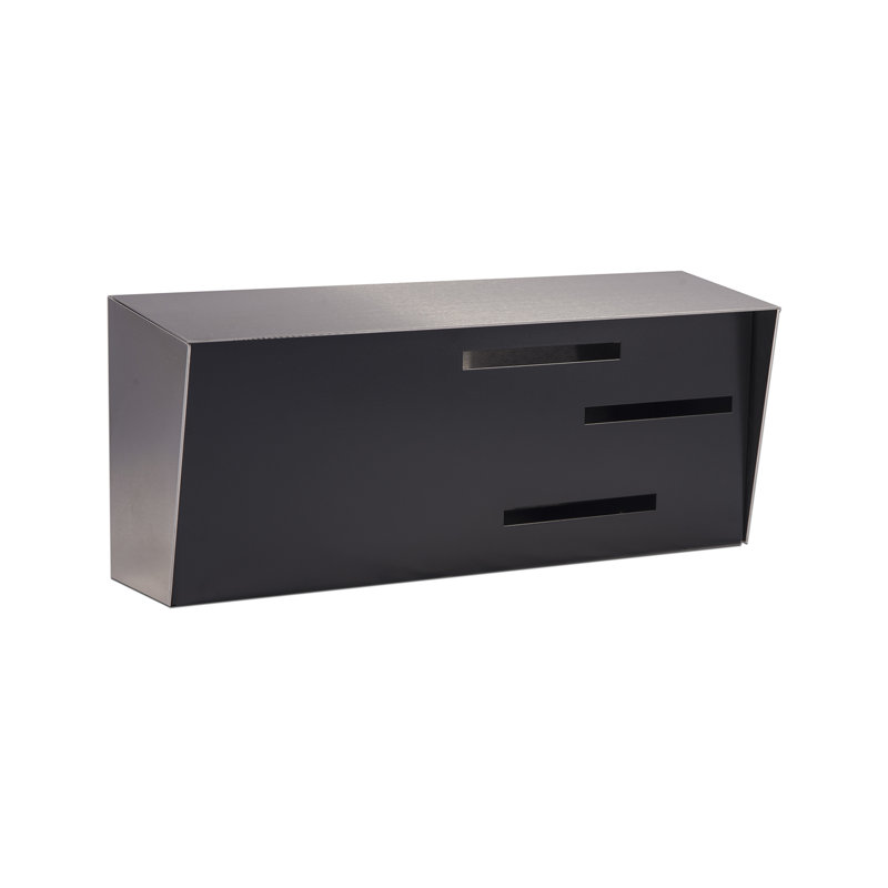 Boîte aux lettres murale moderne, Argent / Gris anthracite