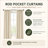 Block Print Rod Pocket Curtain Green Floral Linen Farmhouse Window Drapes for Living Room & Bedroom – Blackforest-373152058