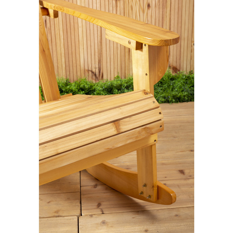 Farley Outdoor Adirondack Chair, Brown
