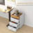 Drawer Home Office Storage Cabinet, Office Drawer On Wheels With Removable Tray, Under Desk Printer Stand With Storage,-33794972