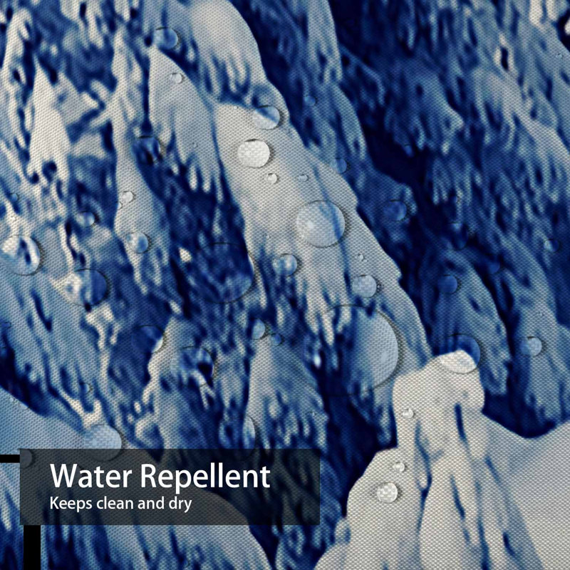 Magnifique rideau de douche avec 12 crochets Winter Snow Trees, L 72 po x l 78 po