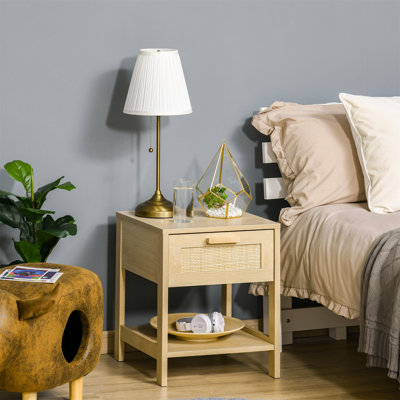Nadine 40cm W Manufactured Wood Bedside Table