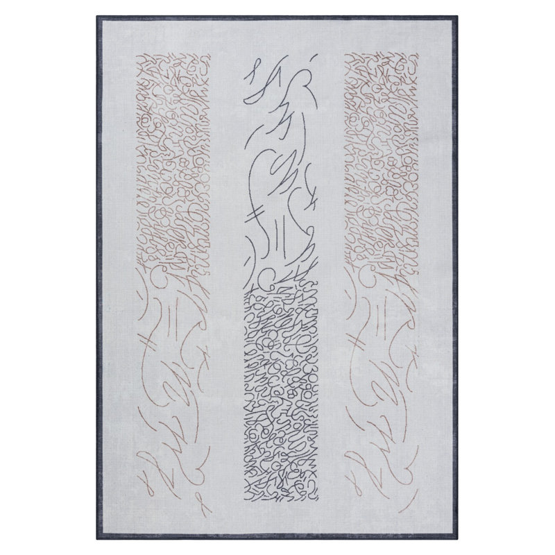 Calyce Rectangle 160 cm x 230 cm Abstract Indoor / Outdoor Area Rug