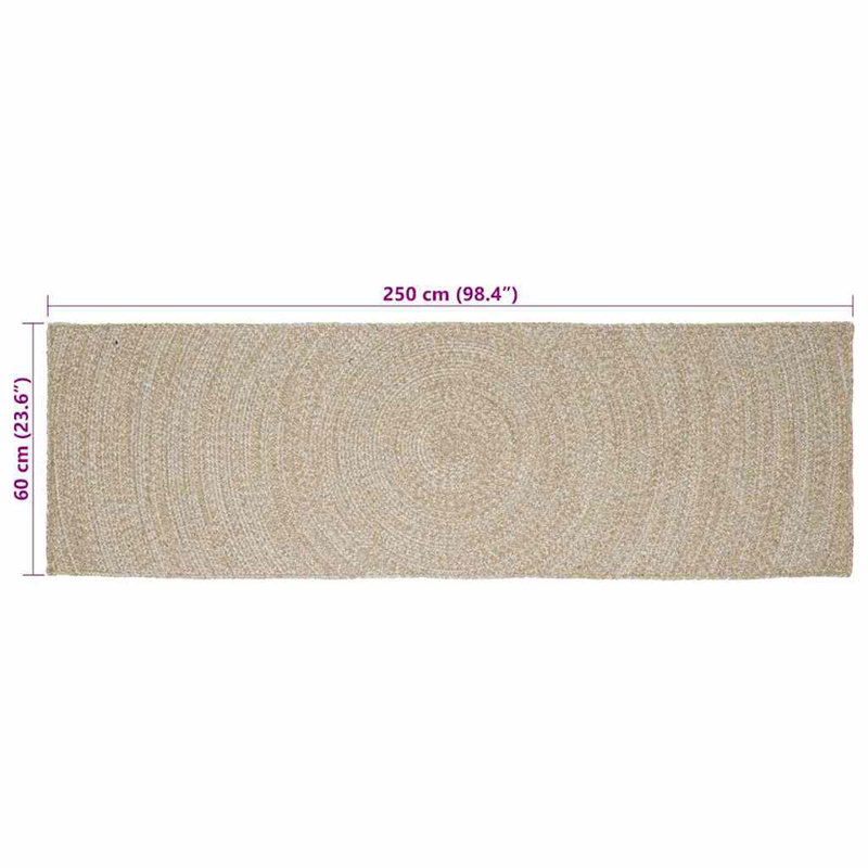 Solid Colour Standard Area Rug, Runner 60 x 250 cm