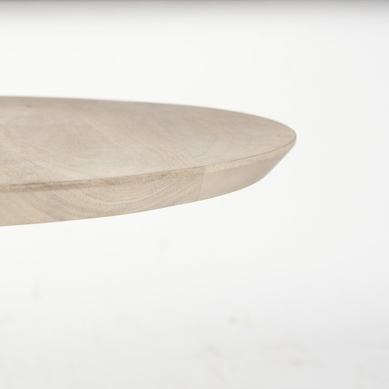 Solid Wood Top End Table
