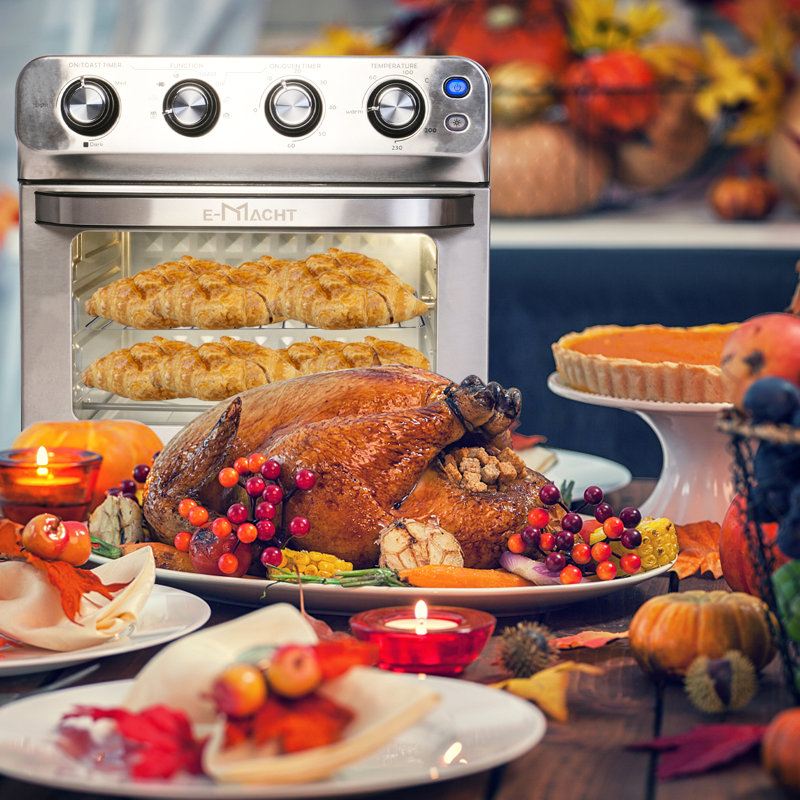 Stainless Steel 26 QT Air Fryer Rotisserie Oven