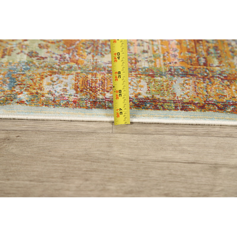 Tapis oriental beige, Rond 10 pi