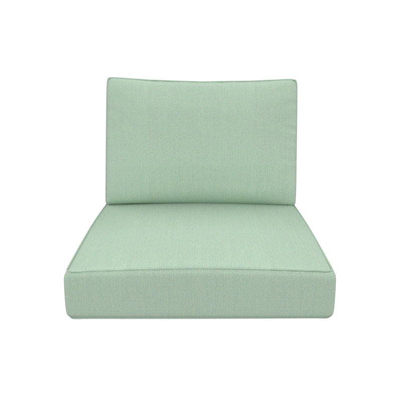 Outdoor Sunbrella Lounge Chair Cushion, Canvas Spa Sunbrella® Canvas