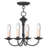 Analycia 4 - Light Steel Dimmable Chandelier